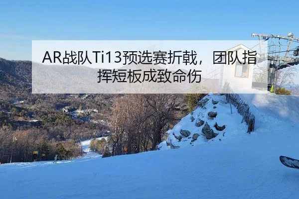 AR战队Ti13预选赛折戟，团队指挥短板成致命伤